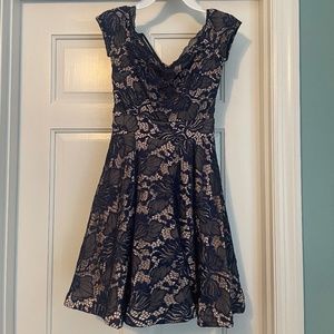 B. Darlin Lace off the shoulder Cocktail mini dress Sz 0